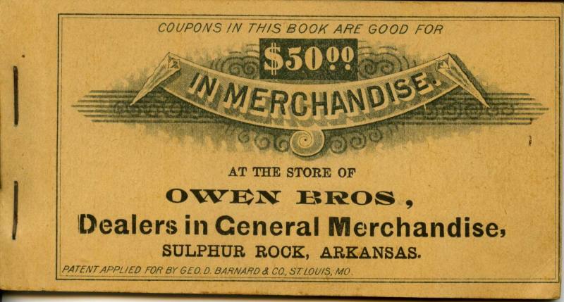 Booklet, Coupon - Owen Brothers Scrip