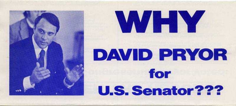 Brochure, Campaign - David Pryor