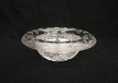 Cut glass bowl, "Bishop's Hat"