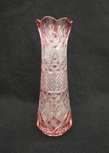 Vase, Cut glass