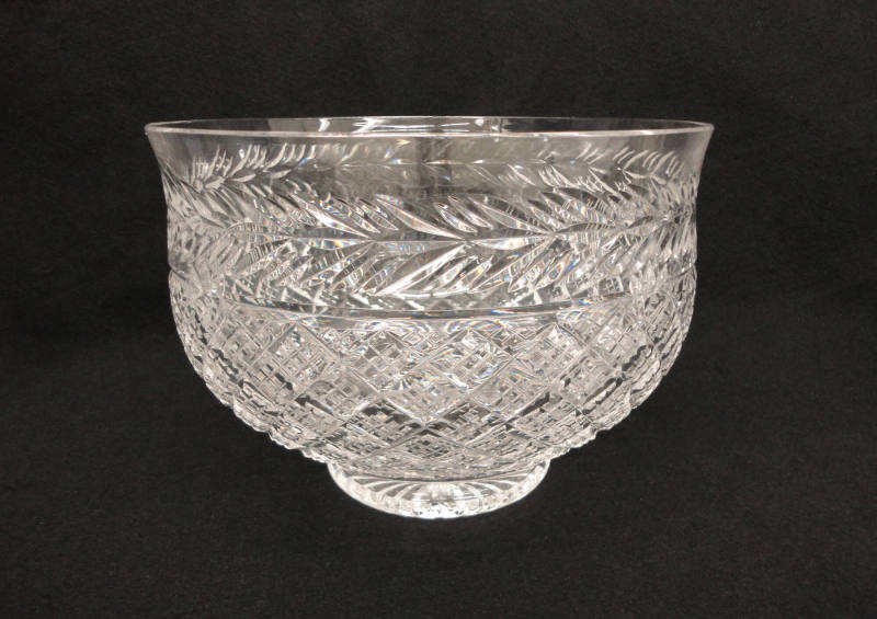 Punch bowl, Cut glass