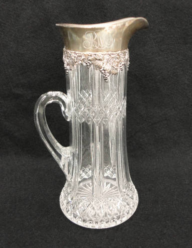 Pitcher, Cut glass