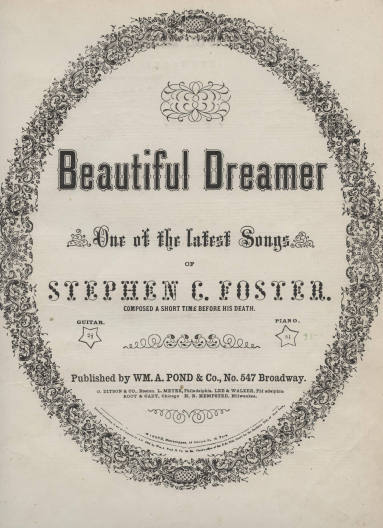 Sheet Music - "Beautiful Dreamer"