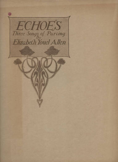 Sheet Music, "Echoes"