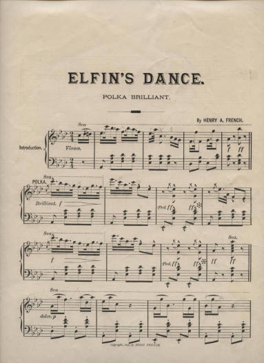 Sheet Music, "Elfin's Dance"