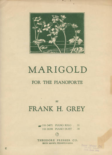 Sheet Music, "Marigold"