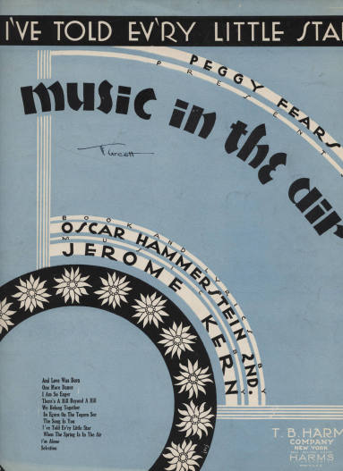 Sheet Music, "I've Told Every Little Star"