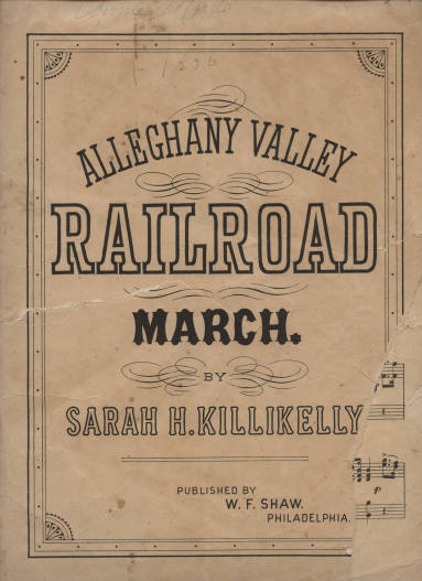 Sheet Music, "Alleghany Valley Railroad March"