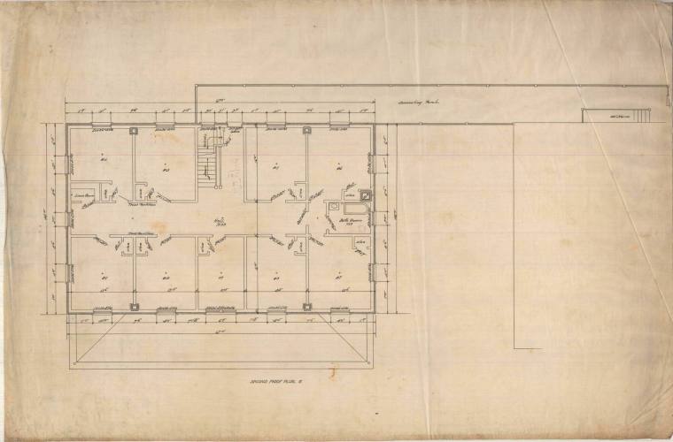 Drawing, Thompson Architectural - Orphan's Home, Batesville