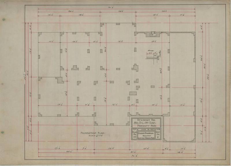 Drawing, Thompson Architectural - D.L. McRae, Prescott