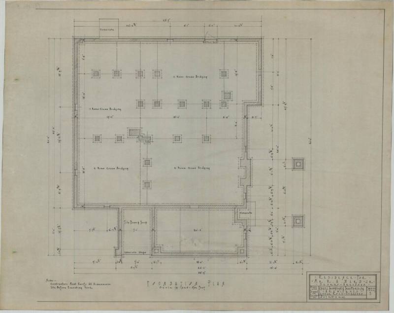 Drawing, Thompson Architectural - R.A. Ward, Searcy