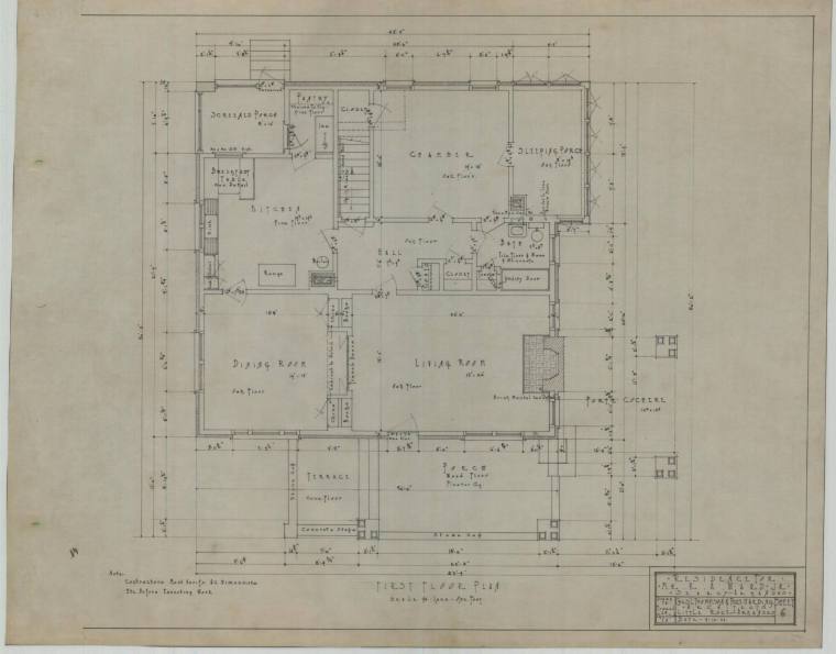 Drawing, Thompson Architectural - R.A. Ward, Searcy