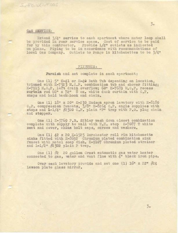 Charles Thompson Work Specifications - F.B. Murphy, Little Rock