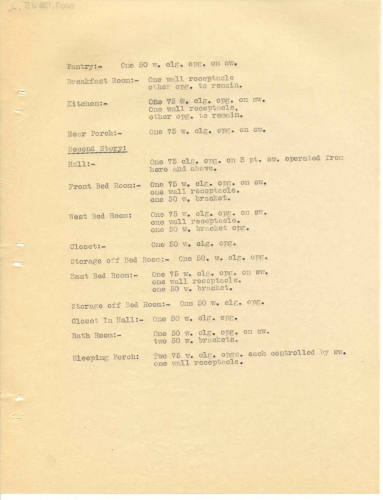 Charles Thompson Work Specifications - James Dickinson, Little Rock
