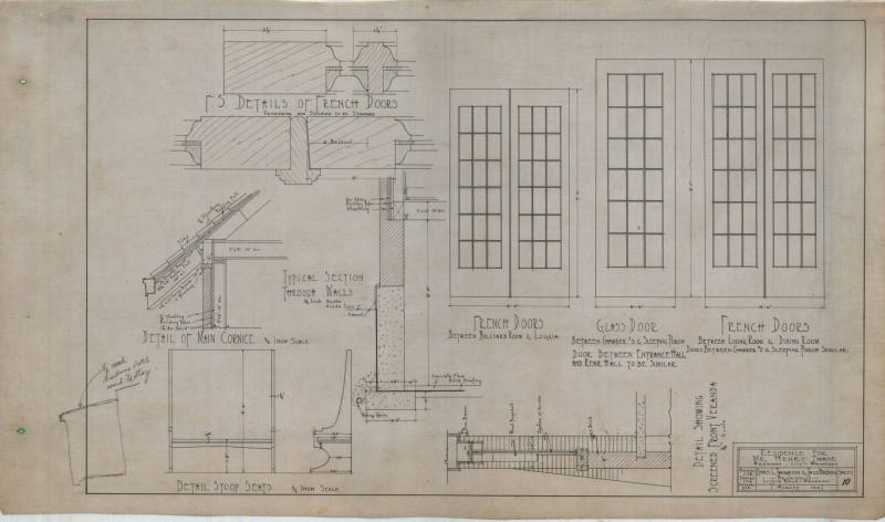 Drawing, Thompson Architectural - Henry Thane, Arkansas City