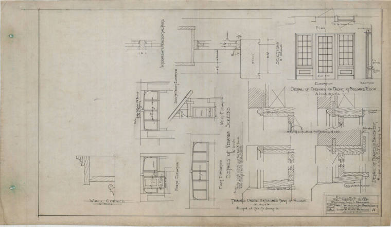 Drawing, Thompson Architectural - Henry Thane, Arkansas City