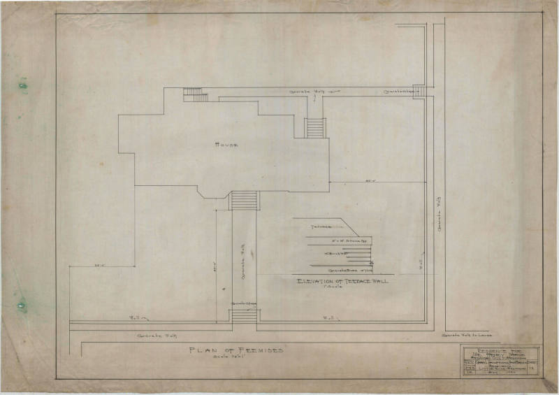 Drawing, Thompson Architectural - Henry Thane, Arkansas City