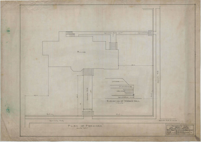 Drawing, Thompson Architectural - Henry Thane, Arkansas City