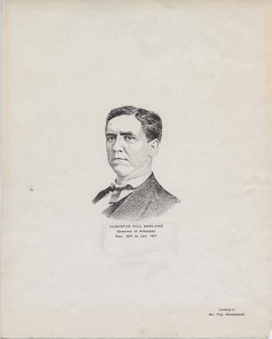 Print, Governor Augustus Garland