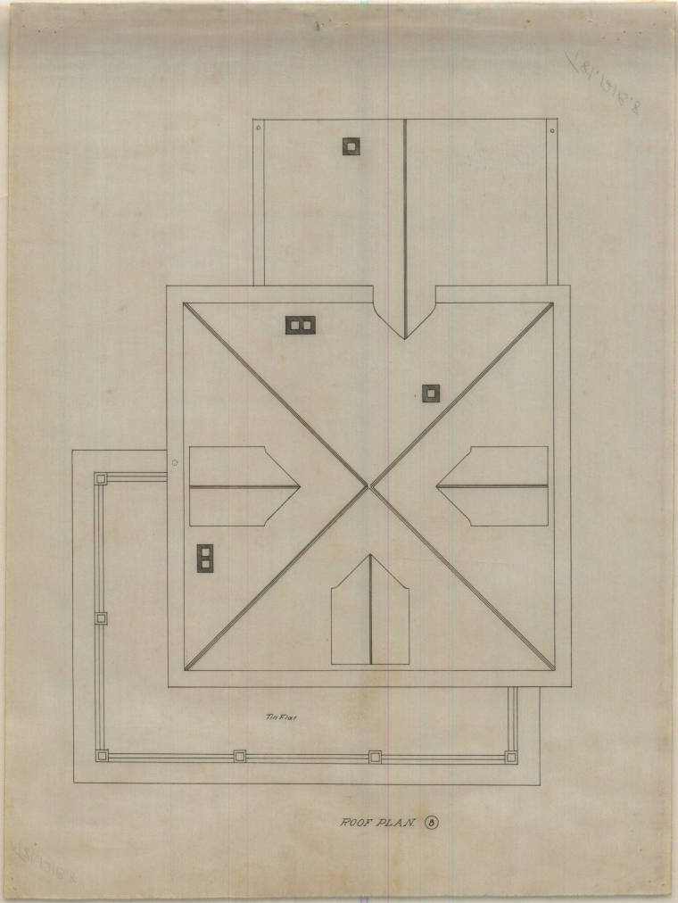 Drawing, Thompson Architectural - Dr. T.P. Kittrell, Texarkana, Arkansas