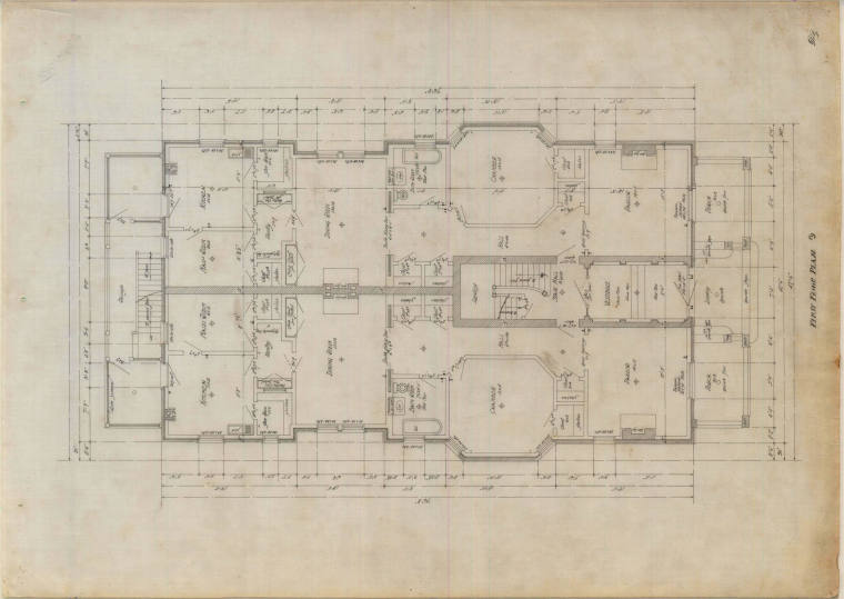 Drawing, Thompson Architectural - M.C. Tombler, Hot Springs, Arkansas