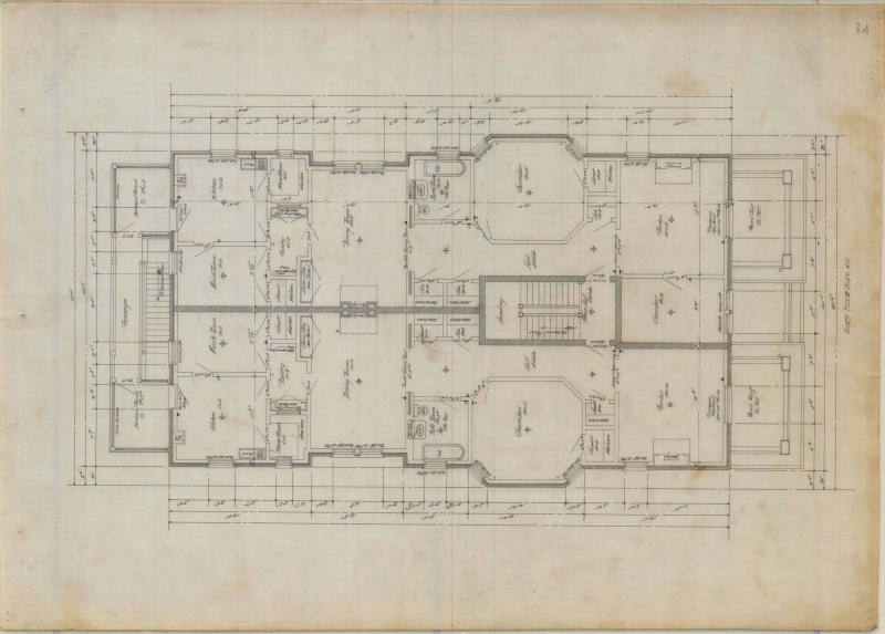 Drawing, Thompson Architectural - M.C. Tombler, Hot Springs, Arkansas