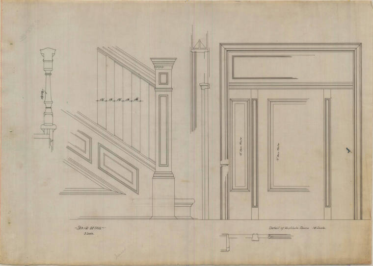 Drawing, Thompson Architectural - M.C. Tombler, Hot Springs, Arkansas