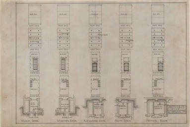 Drawing, Thompson Architectural - Mount Holly Mausoleum, Little Rock, Arkansas