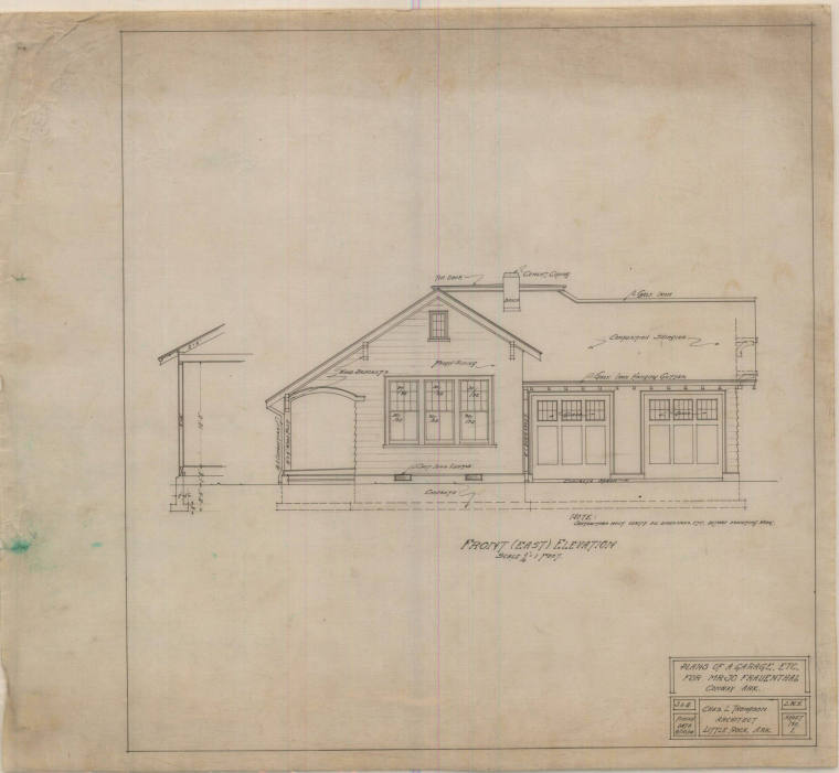 Drawing, Thompson Architectural - Joe Frauenthal, Conway, Arkansas