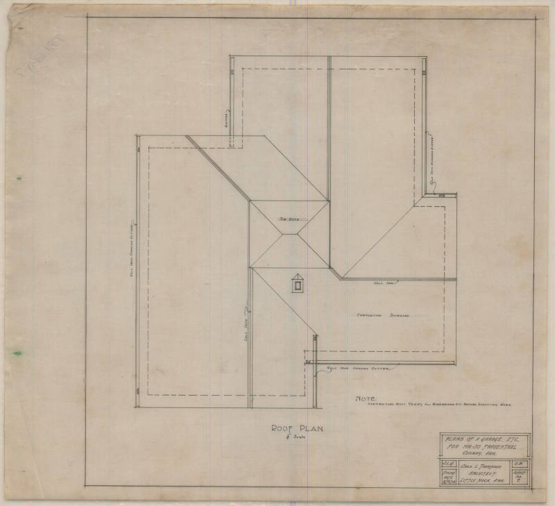 Drawing, Thompson Architectural - Joe Frauenthal, Conway, Arkansas