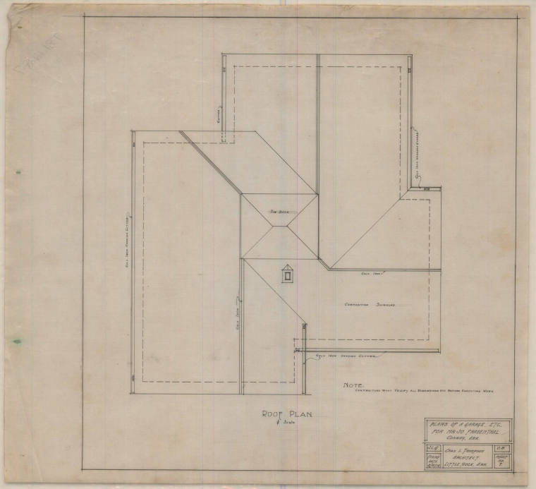 Drawing, Thompson Architectural - Joe Frauenthal, Conway, Arkansas