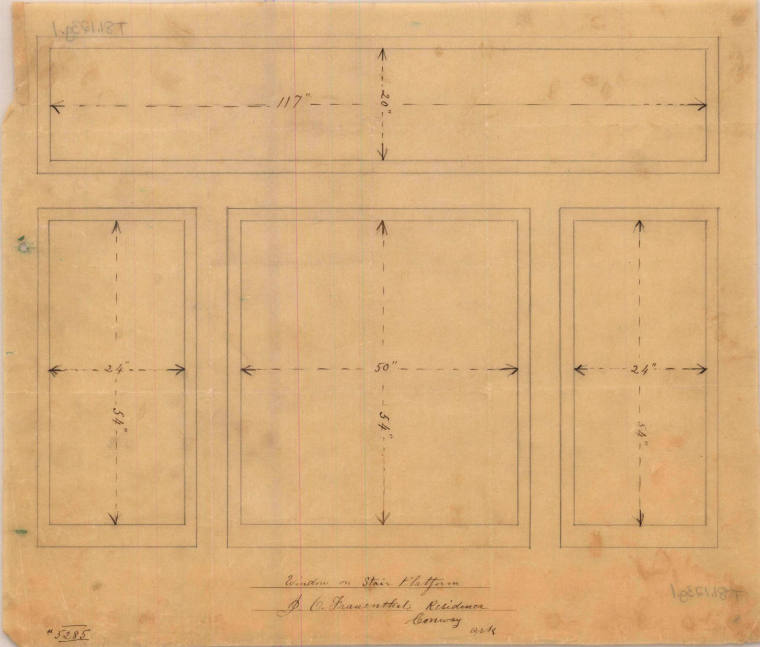 Drawing, Thompson Architectural - J. Frauenthal, Conway, Arkansas