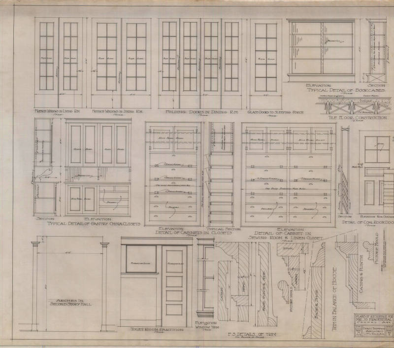 Drawing, Thompson Architectural - J. Frauenthal, Conway, Arkansas