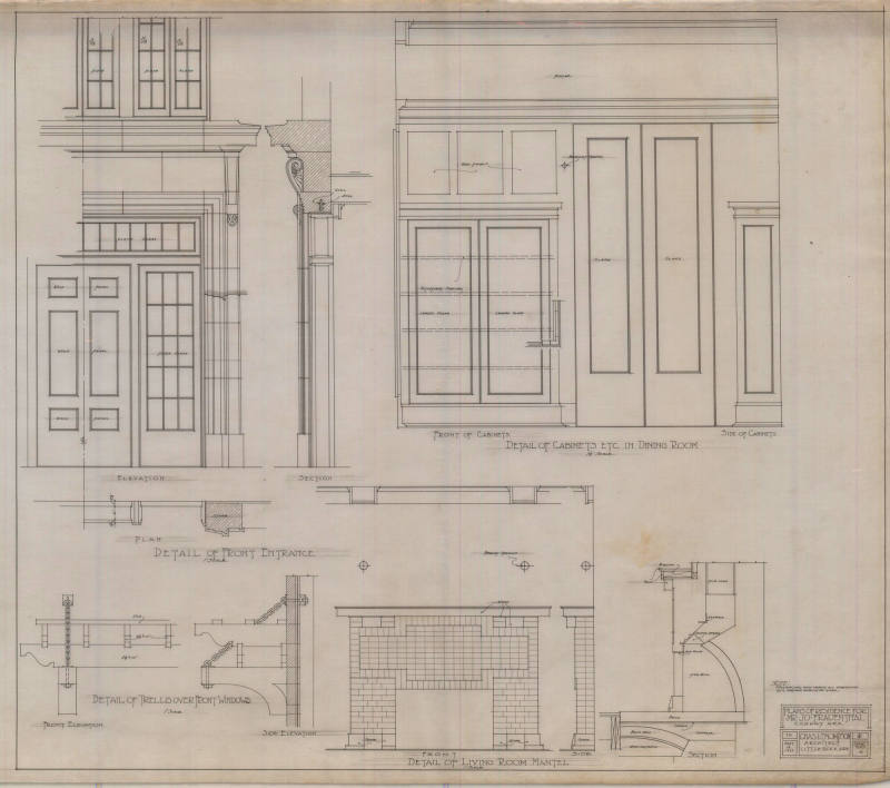 Drawing, Thompson Architectural - J. Frauenthal, Conway, Arkansas