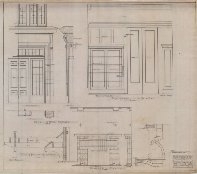 Drawing, Thompson Architectural - J. Frauenthal, Conway, Arkansas