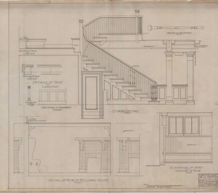 Drawing, Thompson Architectural - J. Frauenthal, Conway, Arkansas