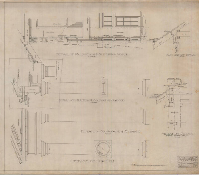 Drawing, Thompson Architectural - J. Frauenthal, Conway, Arkansas