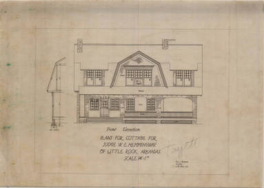 Drawing, Thompson Architectural - W.E. Hemmingway, Little Rock, Arkansas