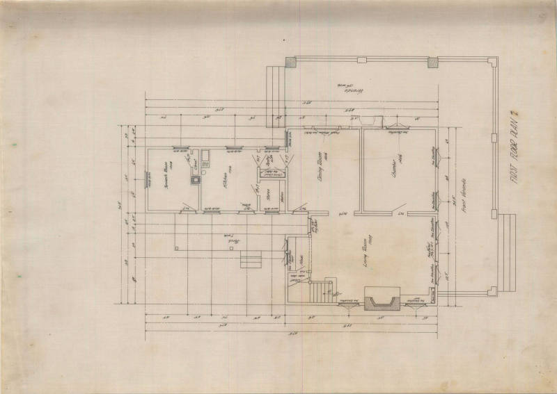 Drawing, Thompson Architectural - W.E. Hemmingway, Little Rock, Arkansas