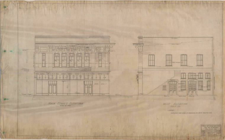 Drawing, Thompson Architectural - F.G. Bridges (store), Pine Bluff, Arkansas