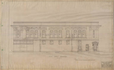 Drawing, Thompson Architectural - F.G. Bridges (store), Pine Bluff, Arkansas