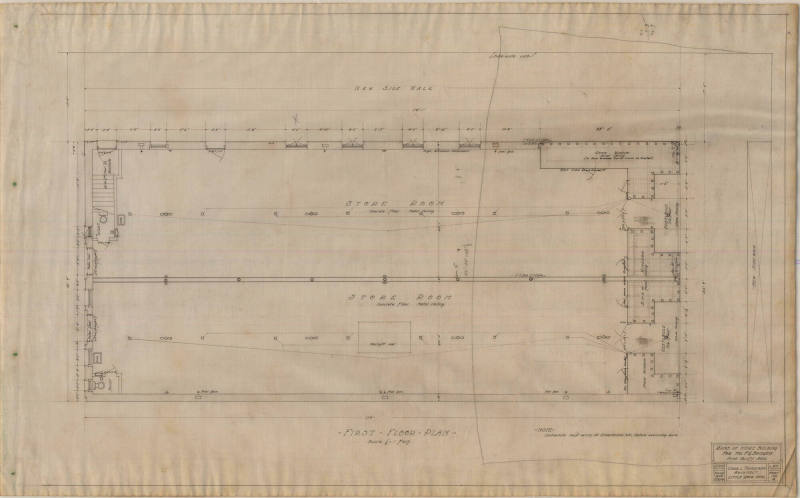 Drawing, Thompson Architectural - F.G. Bridges (store), Pine Bluff, Arkansas