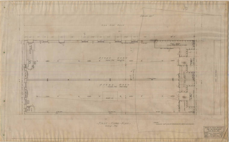 Drawing, Thompson Architectural - F.G. Bridges (store), Pine Bluff, Arkansas