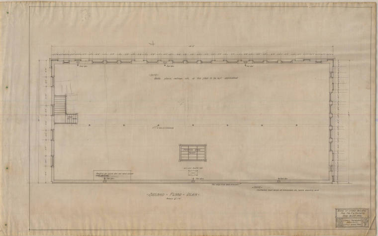 Drawing, Thompson Architectural - F.G. Bridges (store), Pine Bluff, Arkansas