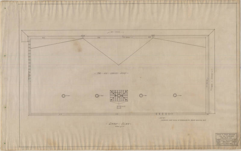 Drawing, Thompson Architectural - F.G. Bridges (store), Pine Bluff, Arkansas