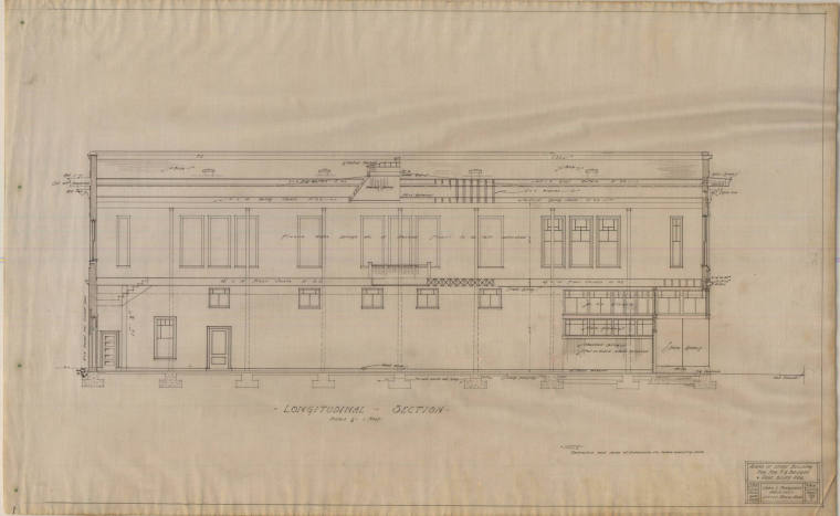 Drawing, Thompson Architectural - F.G. Bridges (store), Pine Bluff, Arkansas