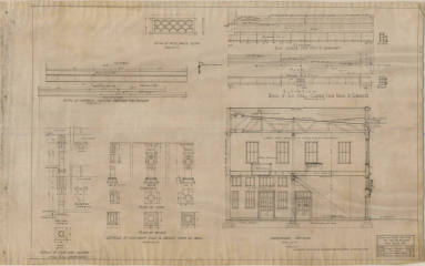 Drawing, Thompson Architectural - F.G. Bridges (store), Pine Bluff, Arkansas