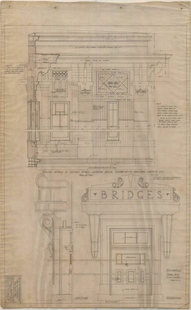 Drawing, Thompson Architectural - F.G. Bridges (store), Pine Bluff, Arkansas