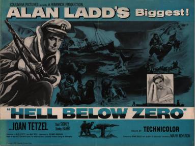 Press book, Hell Below Zero, starring Alan Ladd