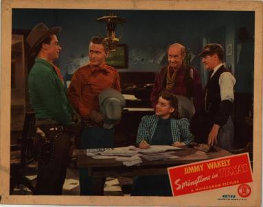 Lobby Card, Springtime in Texas, starring Jimmy Wakely